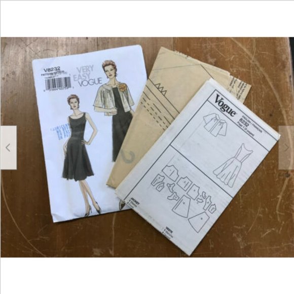 Very Easy Vogue #8232 Sewing Pattern Multi-Size 6-12P Princess Seam Dress/Jacket - Picture 3 of 3